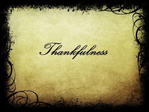 What are you thankful for?